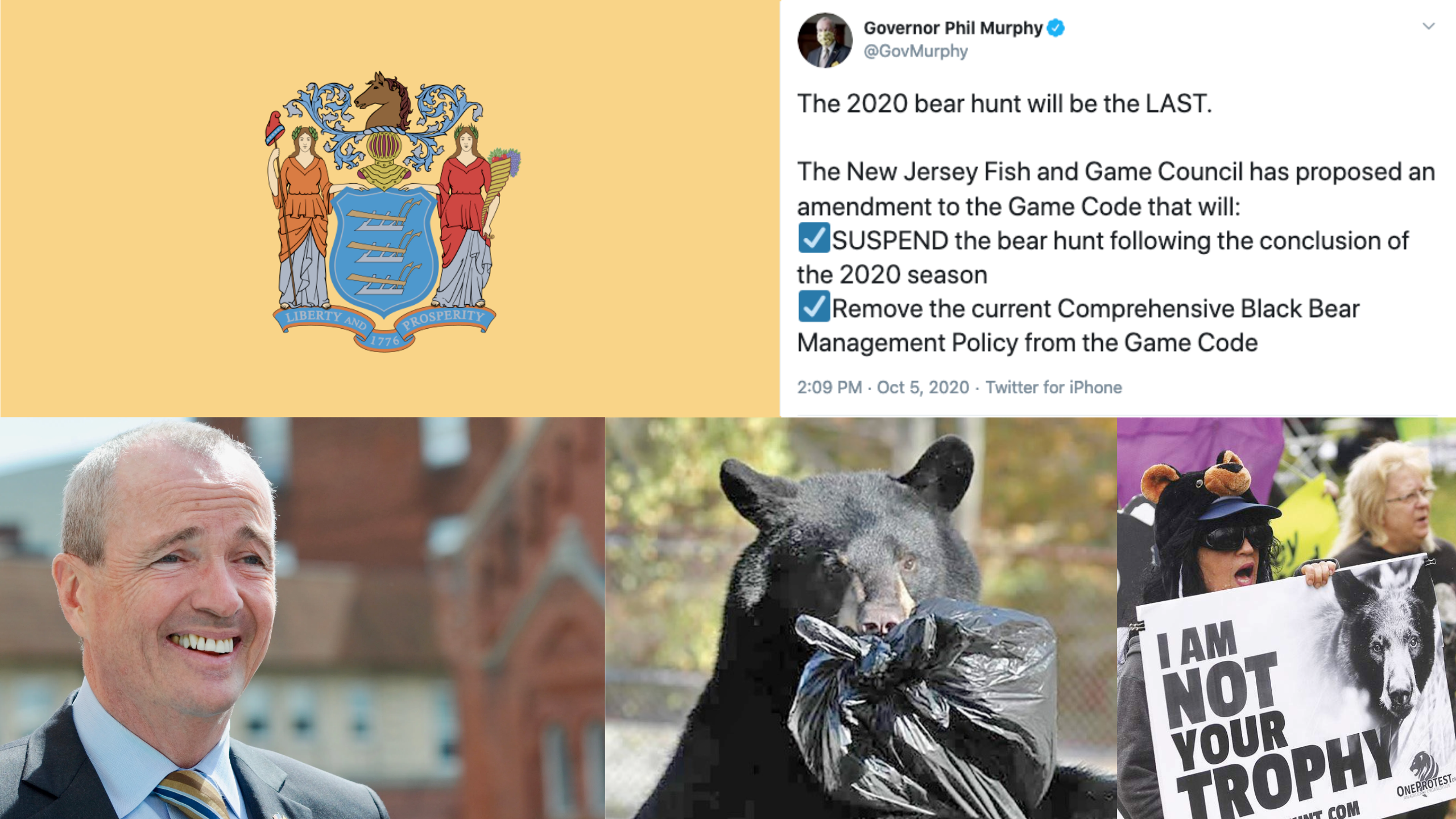 NJ Governor Jumps Gun on Announcing Bear Hunting Ban - Safari Club