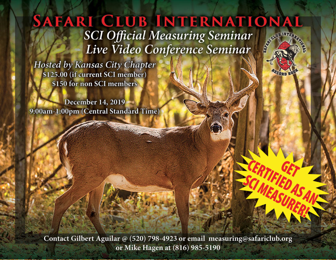 SCI Record Book To Debut Virtual Measuring Course Safari Club