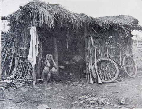 native and hut