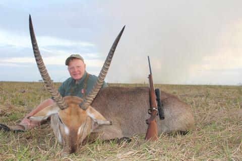 Craig with waterbuck