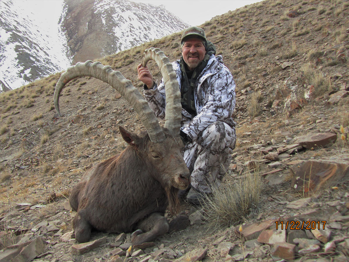 Duane with ibex