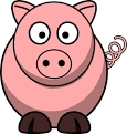 cartoon of pig