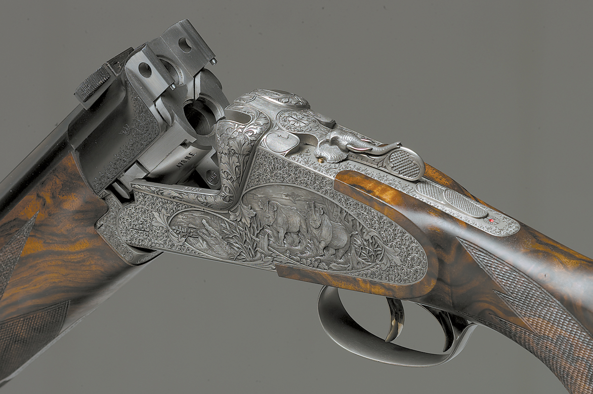 Engraved rifle