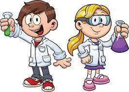 kids in lab coats cartoon