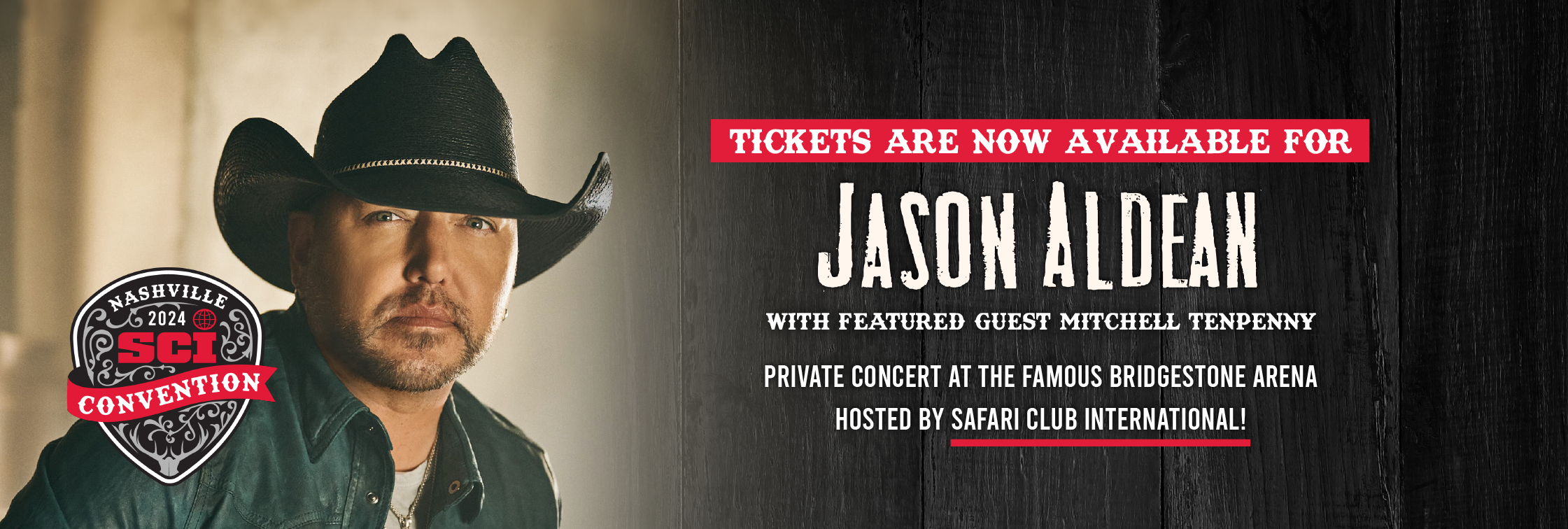 Get your tickets to the private SCI concert featuring Jason Aldean at Bridgestone Arena